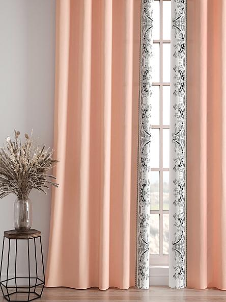 Комплект штор Релиорс (персиковый) - фото 4