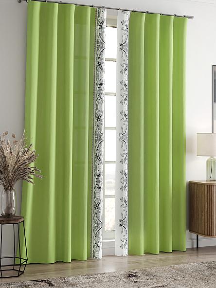 Комплект штор Релиорс (зеленый) - фото 2