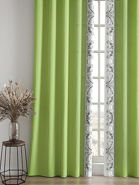 Комплект штор Релиорс (зеленый) - фото 4