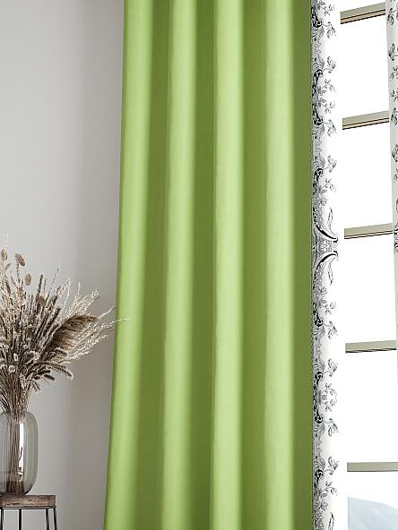 Комплект штор Релиорс (зеленый) - фото 6