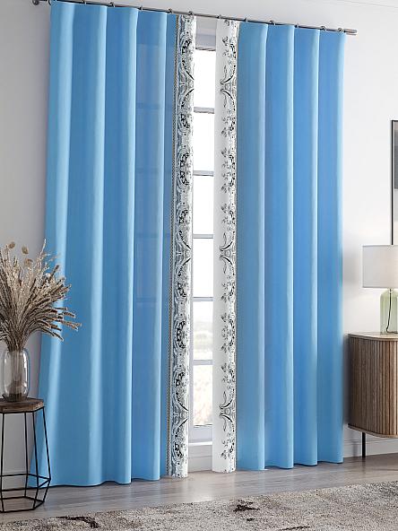 Комплект штор Релиорс (голубой) - фото 2