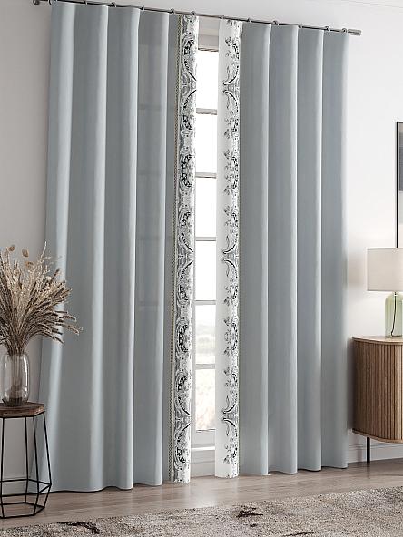 Комплект штор Релиорс (светло-серый) - фото 2