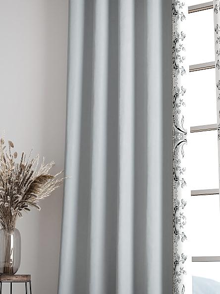 Комплект штор Релиорс (светло-серый) - фото 6