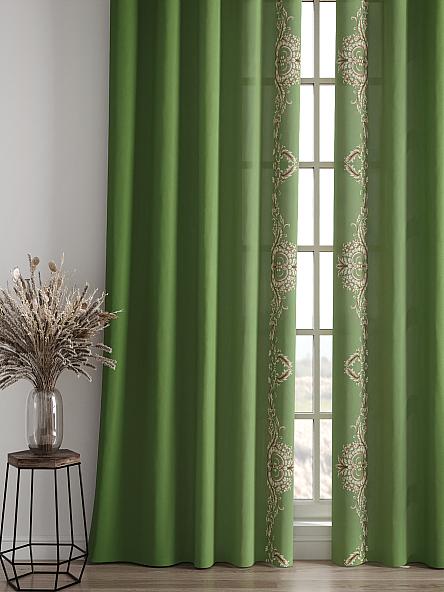 Комплект штор Милинс (зеленый) - фото 4