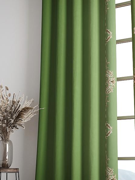 Комплект штор Милинс (зеленый) - фото 6