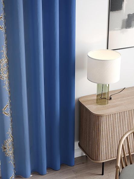 Комплект штор Милинс (синий) - фото 3