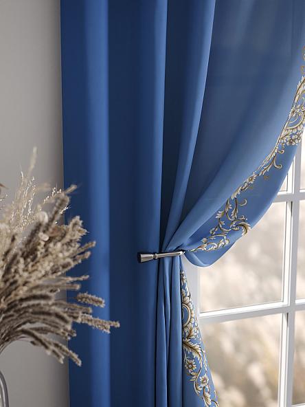Комплект штор Милинс (синий) - фото 7