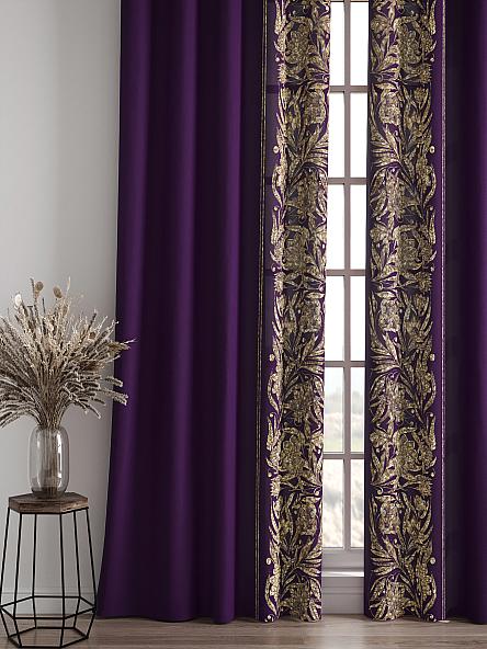 Комплект штор Мелирос (фиолетовый) - фото 4