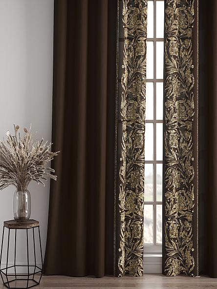 Комплект штор Мелирос (темный шоколад) - фото 4