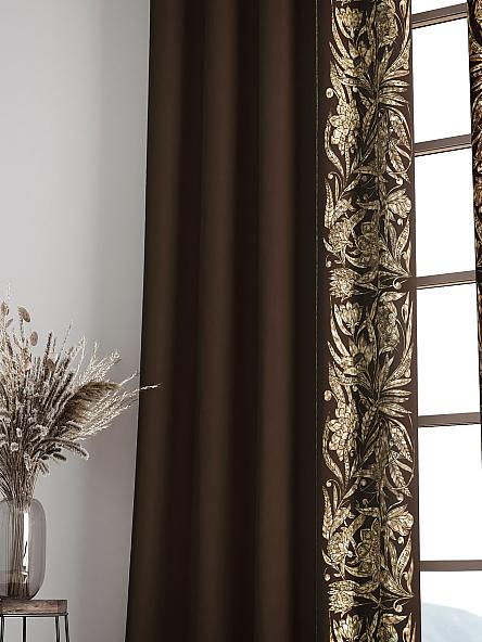 Комплект штор Мелирос (темный шоколад) - фото 6