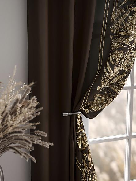 Комплект штор Мелирос (темный шоколад) - фото 7