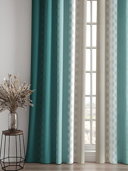 Комплект штор Бакстер (бирюзовый) - фото 4
