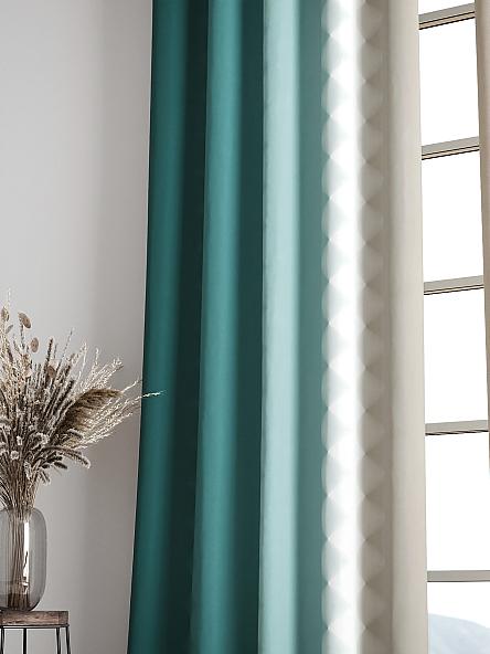 Комплект штор Бакстер (бирюзовый) - фото 6