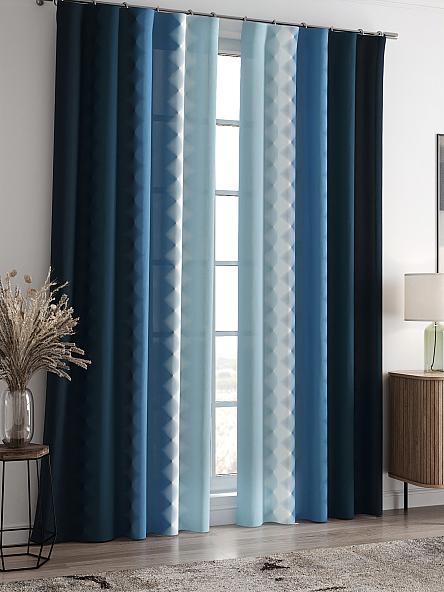 Комплект штор Бакстер (синий) - фото 2