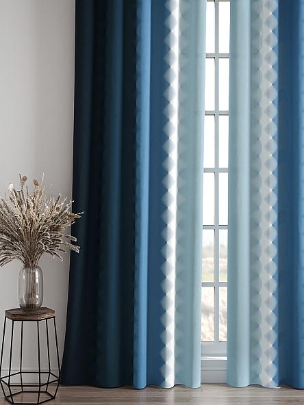 Комплект штор Бакстер (синий) - фото 4