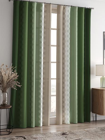 Комплект штор Бакстер (зеленый) - фото 2