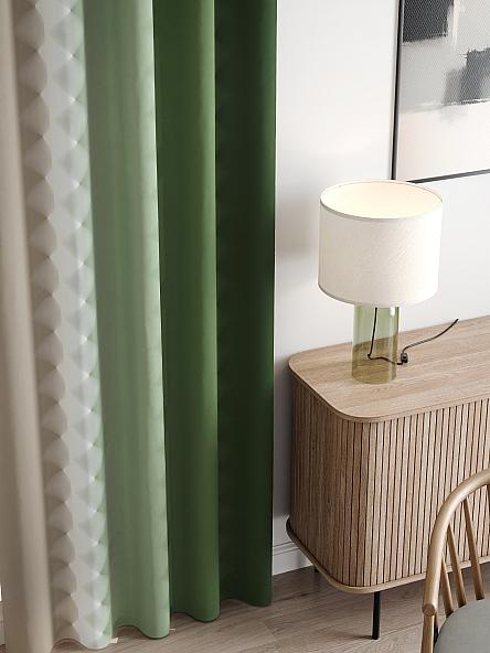 Комплект штор Бакстер (зеленый) - фото 3
