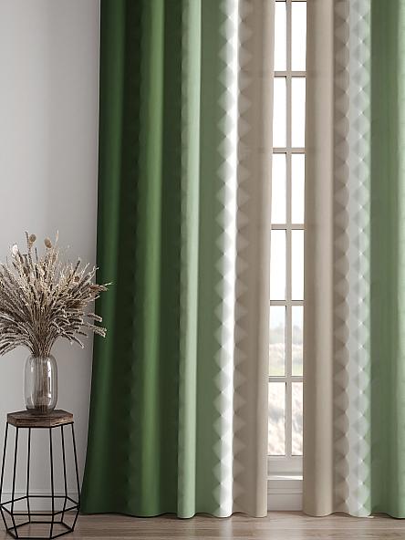 Комплект штор Бакстер (зеленый) - фото 4