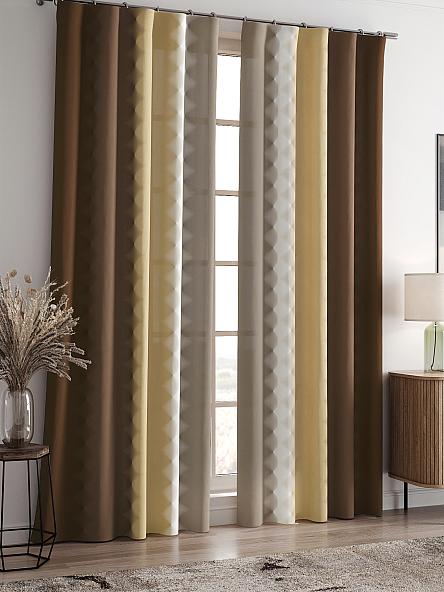 Комплект штор Бакстер (песочный) - фото 2