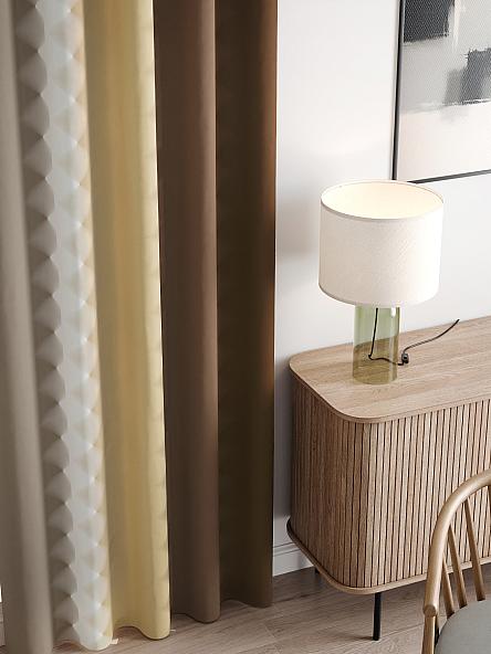 Комплект штор Бакстер (песочный) - фото 3