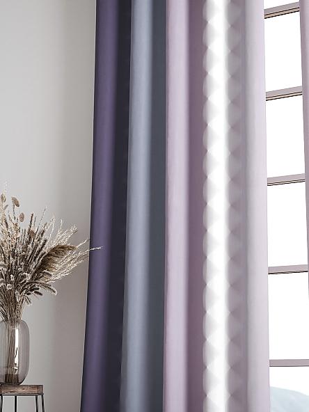 Комплект штор Бакстер (лилово-дымчатый) - фото 6