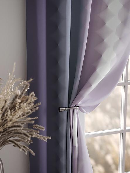 Комплект штор Бакстер (лилово-дымчатый) - фото 7