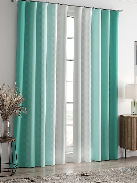 Комплект штор Бакстер (мятный) - фото 2