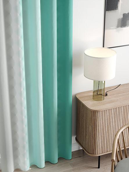 Комплект штор Бакстер (мятный) - фото 3