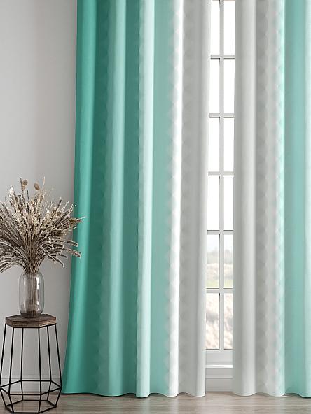 Комплект штор Бакстер (мятный) - фото 4