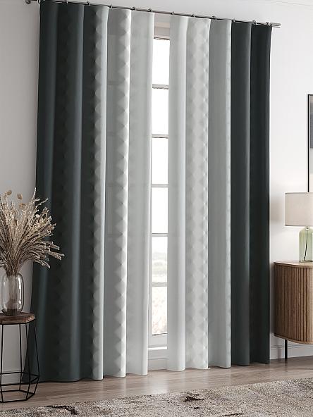 Комплект штор Бакстер (серый) - фото 2