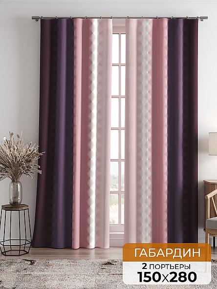 Комплект штор Бакстер (брусничный)