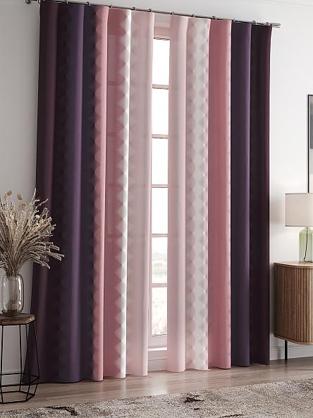 Комплект штор Бакстер (брусничный) - фото 2