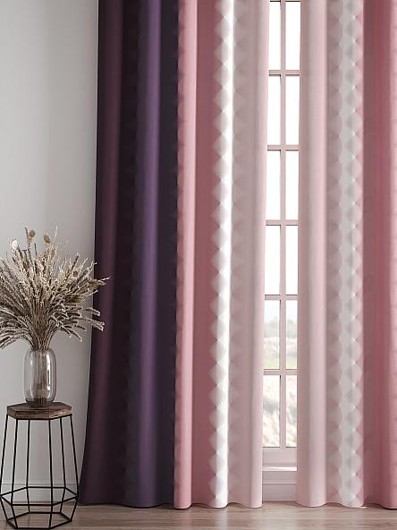 Комплект штор Бакстер (брусничный) - фото 4