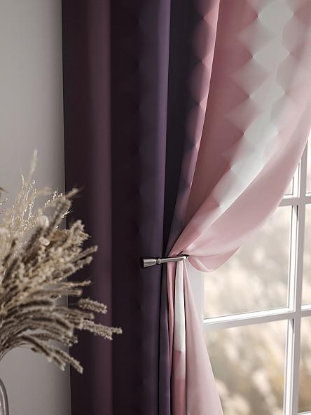 Комплект штор Бакстер (брусничный) - фото 7