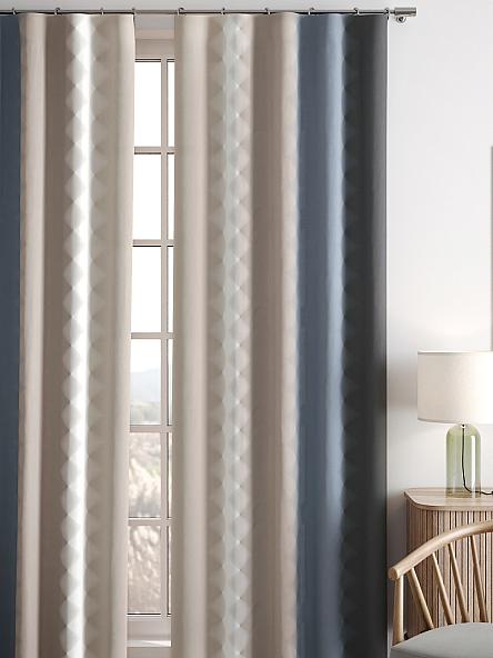 Комплект штор Бакстер (бежево-голубиный) - фото 5
