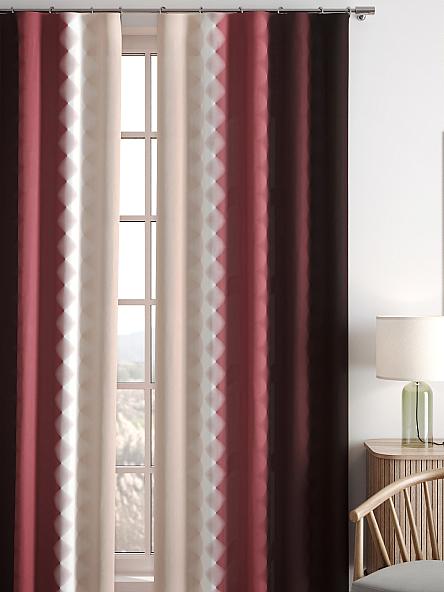 Комплект штор Бакстер (винный) - фото 5