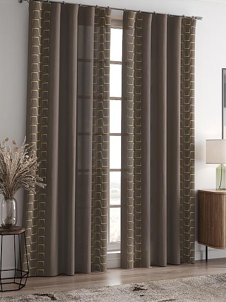 Комплект штор Релдионс (коричневый) - фото 2