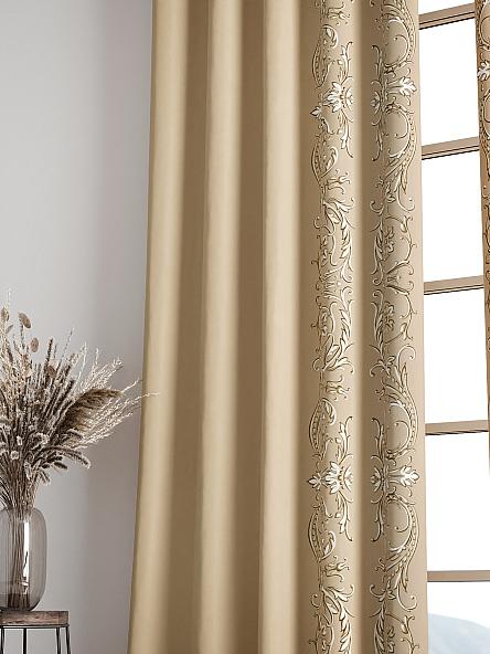 Комплект штор Ленрисит (бежевый) - фото 6