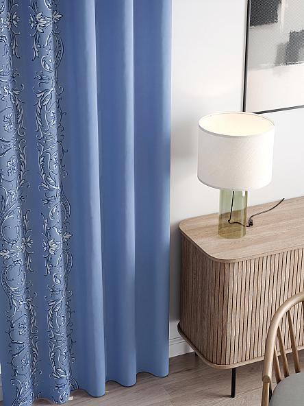 Комплект штор Ленрисит (голубой) - фото 3