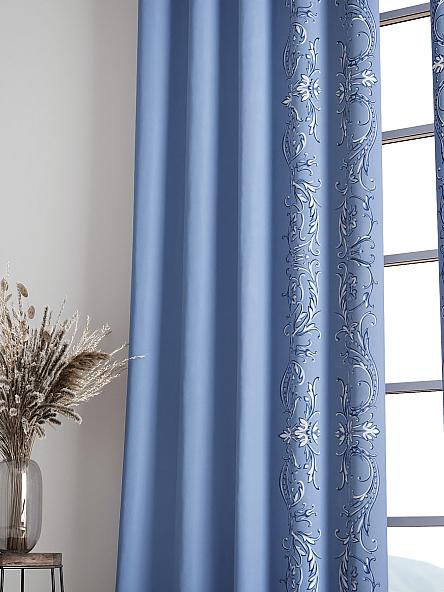 Комплект штор Ленрисит (голубой) - фото 6