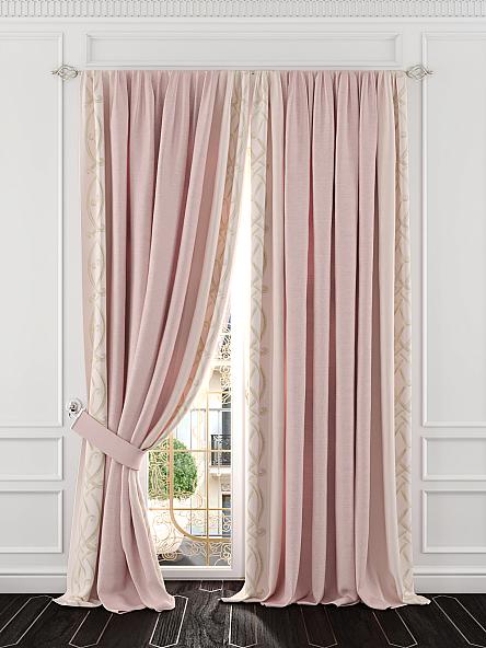Комплект штор Квенриос (пастельно-розовый) - фото 2