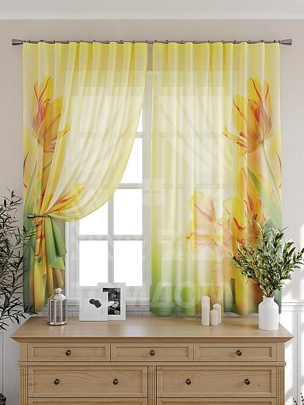 Тюль для кухни Тис