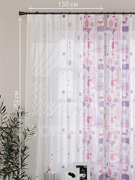 Тюль для кухни Кринс (фиолет) - фото 4