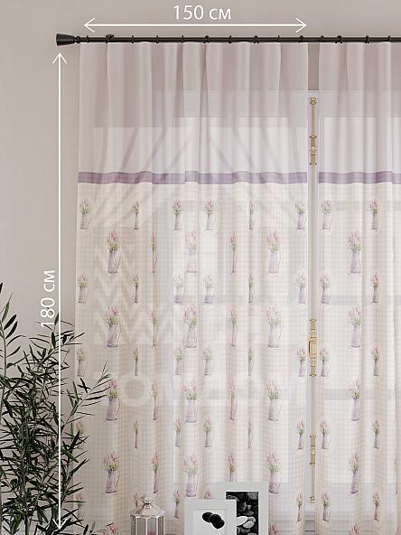 Тюль для кухни Васо (сирень) - фото 4