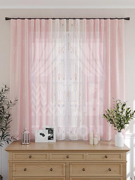 Тюль для кухни Колхер (розов.) - фото 5