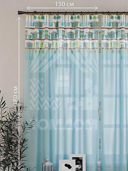 Тюль для кухни Анхель (голуб.) - фото 4