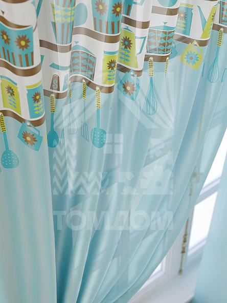 Тюль для кухни Анхель (голуб.) - фото 6