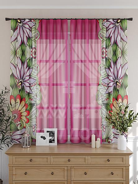 Тюль для кухни Балес (фиолет) - фото 5