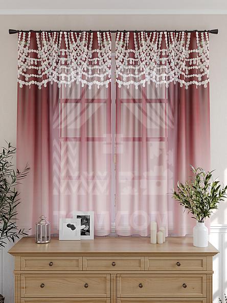 Тюль для кухни Такюль (винный) - фото 4