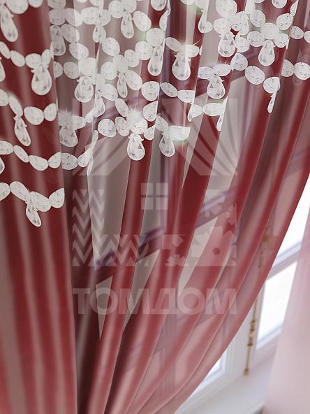 Тюль для кухни Такюль (винный) - фото 5